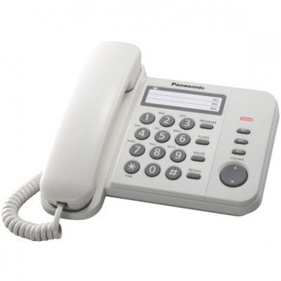 Σταθερό Ψηφιακό Τηλέφωνο Panasonic KX-TS520EX2W Λευκό